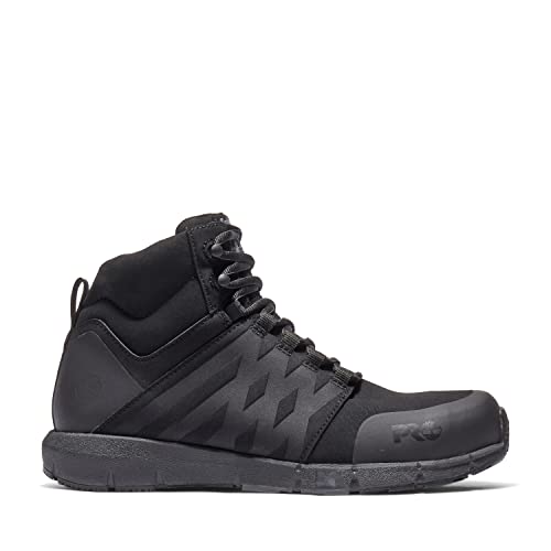 Timberland PRO Timberland PRO Men's Radius Mid Composite Safety Toe Industrial Athletic Work Shoe, Black Raptek-2024 NEW, 11M