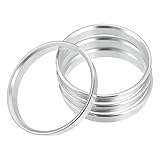 X AUTOHAUX 4 Anelli di centraggio per mozzo in Lega di Alluminio, Diametro Esterno da 71,6 mm a Diametro Interno 66,6 mm, distanziatori per Ruota