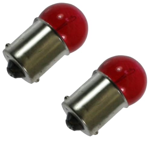 cyclingcolors 2x bombillas 12V 21W BA15S rojo moto ciclomotore coche