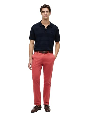 Image of Tommy Hilfiger Men's Stretch Cotton Chino Pants in Slim Fit