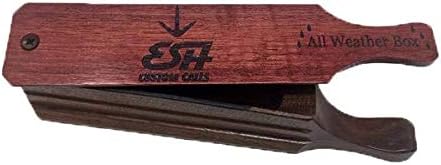 ESH All-Weather Turkey Box Call for Hunting - Gobbler Turkey Caller with Realistic Hen Sounds - Wooden Turkey Friction Call for Beginner and Pro Hunters