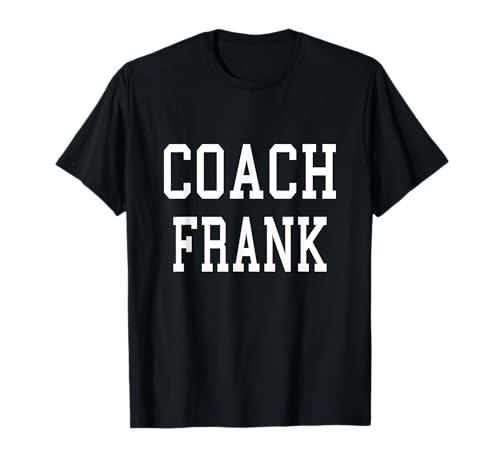 Coach FRANK Squadra personalizzata di calcio e baseball Maglietta