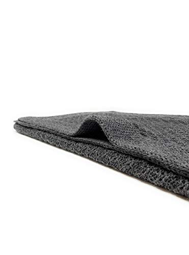 | Babies’ Receiving & Security Blanket | 100% Baby Alpaca Wool, Unisex, Allergen & Dye Free, Luxury Heirloom Quality (Charcoal Honeycomb)3