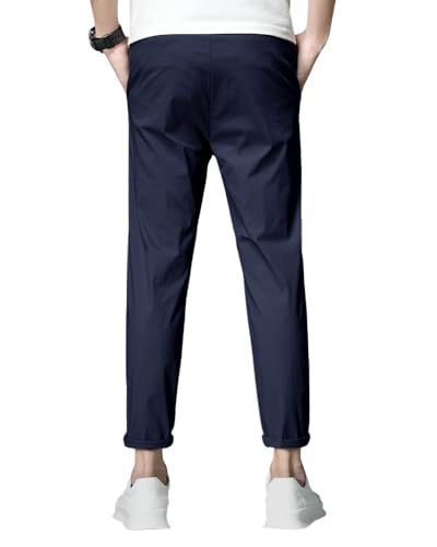 Image of EYEBOGLER Men's Solid Brand Logo Track Pants