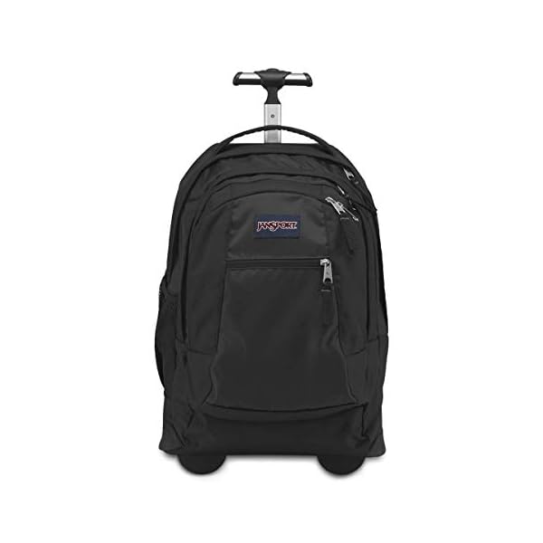 JanSport Driver 8 Rolling Backpack - Wheeled Travel Bag with 15-Inch Laptop Sleeve, One Size, Black