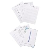 VILLCASE Übungsbuch für Wimpernverlängerung aus Papier mit Realistischen Übungsblättern und Schulungsplan für ...