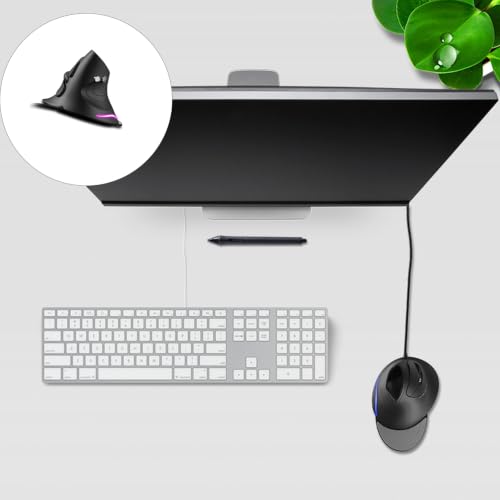 Ratón vertical ergonómico con cable USB para juegos 2