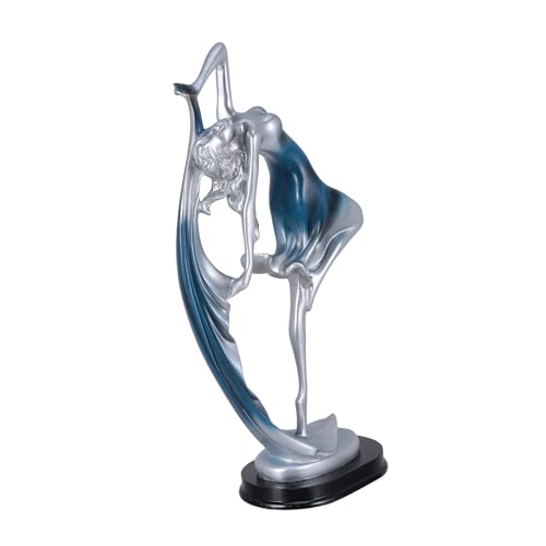 Figurine en résine de danseuse bleue Cabilock pour la décoration de table de salon