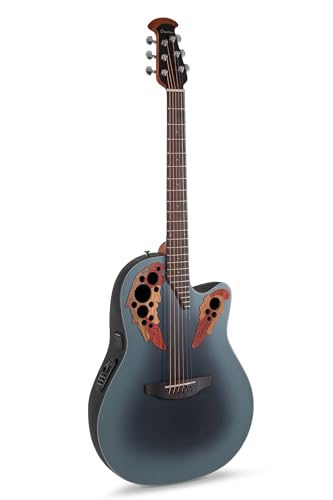 Ovation CE44-RBB Celebrity Elite Mid Depth Reverse Blue Burst guitare électro-acoustique folk