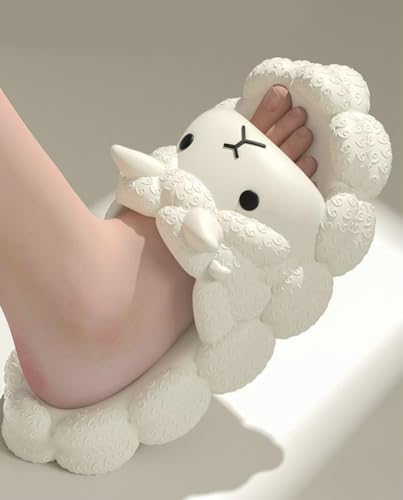 Cartoon Sheep Slipper for Women Fashion Y2k Memory Foam Anti-slip House Slides 2025 Cloud Thick Slippers3