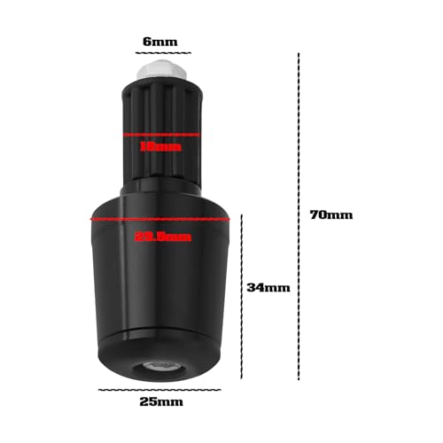 Lt Easiyl 938-A-VE 1 Pair Motorcycle Handlebar End Plug 7/8 Inch 22Mm Motorcycle Handlebar Ends Handlebar Grips Bar End Plugs For Motorbike Dirt Bike Scooters thumb #3