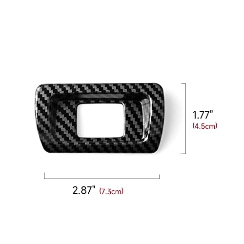 Image of Car Headlight Switch Control Cover Decals for 2022 2023 2024 2025 2026 Honda Civic 11th Gen Accessories ABS Carbon Fiber Interior Stickers