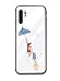 Produktbild Caler Hülle Kompatibel mit Huawei P20 Lite 2019 Hülle 9H Gehärtetem Marmor Glas Rückseite mit TPU Rahmen Schutzhülle Ultra Dünn Handyhülle Rahmen Hüllen [Stoßfest] Slim Kratzfest Shell Case