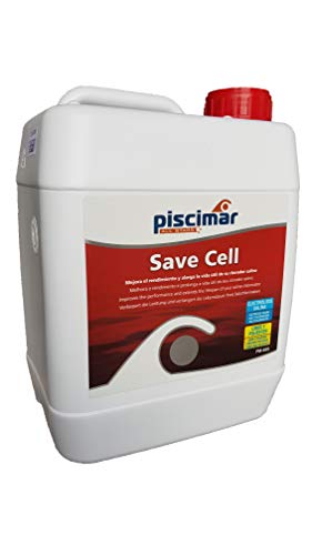 Piscimar PM-695 Save Cell: Mejora el Rendimiento y Vida útil del clorador salino. Botella 5 Lt Cover