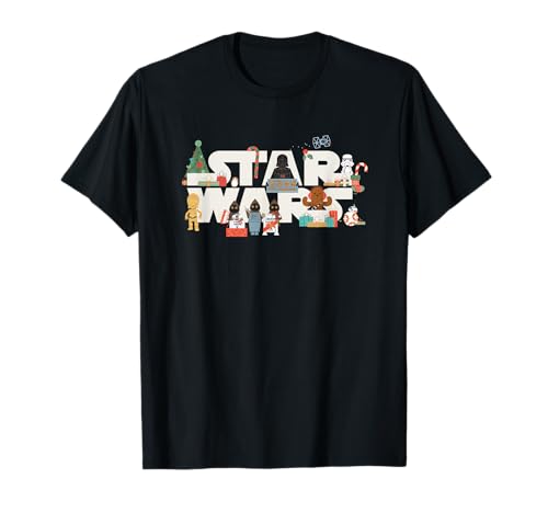 Star Wars Logo with Vader Funny Holiday Characters Christmas T-Shirt