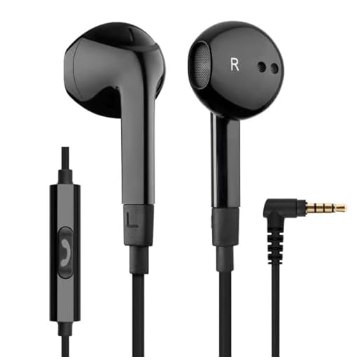 LUDOS FEROX Wired Earbuds in-Ear Headphones, 5 Year Warranty, Earphones with Microphone, Noise Isolation Corded for 3.5mm Jack Ear Buds for iPhone, Samsung, Computer, Laptop, Kids, School Students