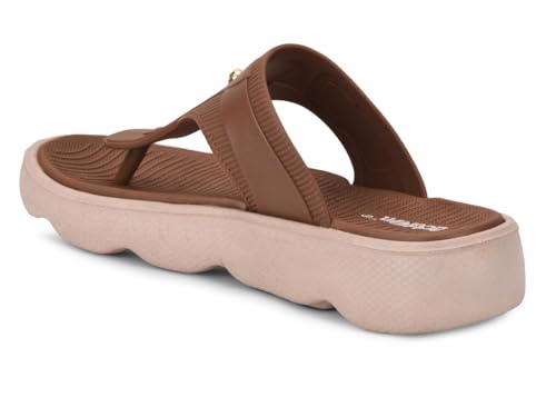 Image of ACTION Women's Thong Flip-Flops | Comfortable, Stylish Footwear for Everyday Use | Lightweight, Cushioned Footbed, Non-Slip Sole | Perfect for Summer, Beach, and Casual Wear