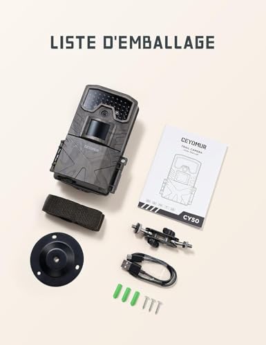 CEYOMUR Camera de Chasse, 4K 30fps Caméra de Chasse avec IR Vision Nocturne – vue 7
