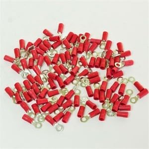 #US Spare Part for T1030C Insulated Ring Terminal Contor Pk of 100 for 22-18 Wire #6 Stud