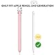 NIUTRENDZ Karikatur Apple Pencil Hülle Süßes Silikon Ärmel Haut Zubehör (Rosa, Apple Pencil 2nd Generation und Apple Pencil Pro)