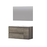 Baikal Conjunto de Mueble de baño Duo, Incluye Lavabo. Mueble Suspendido en...