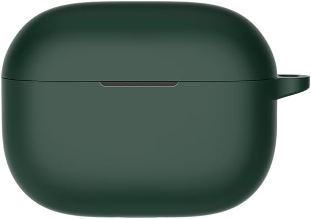 Silicone Case with Keychain Cover Skins Pounch Protective Shockproof Shell for Realme BudsAir 3/Realme Bbuds T300/Buds Air 3 NEO/BudsAir 5 Pro/BudsAir 5/Realme T100 (Green, Bbuds T300)