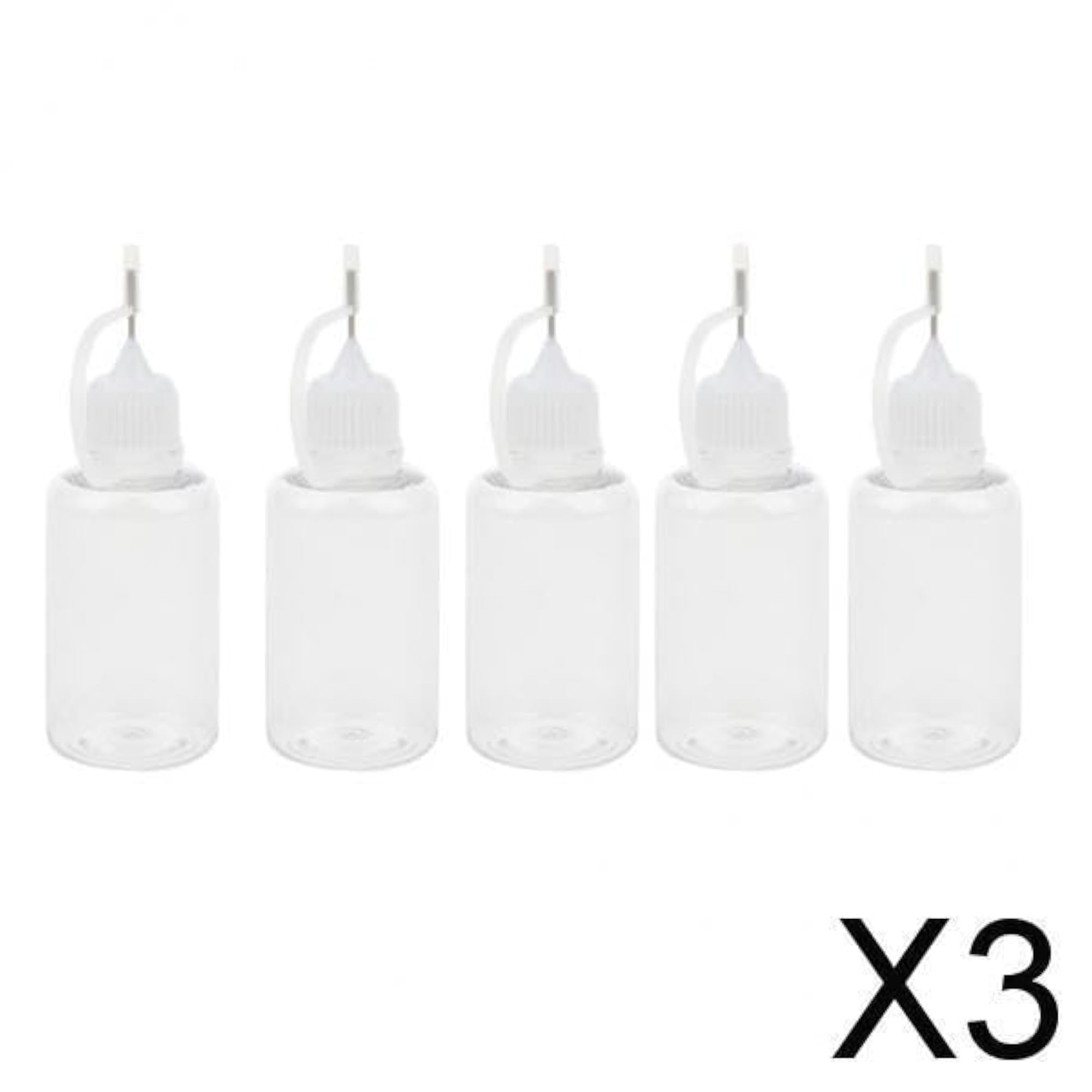 3x5x 30ml Empty poly Squeezable Liquid Dropper Bottles