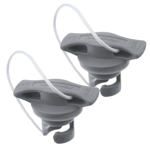 Happyyami Lot de 2 Bouchons de Valve d'air gonflables en Spirale Bouchons de buse à vis Anti-Fuite de Rechange pour Bateau Pneumatique Kayak Piscine Bateau...