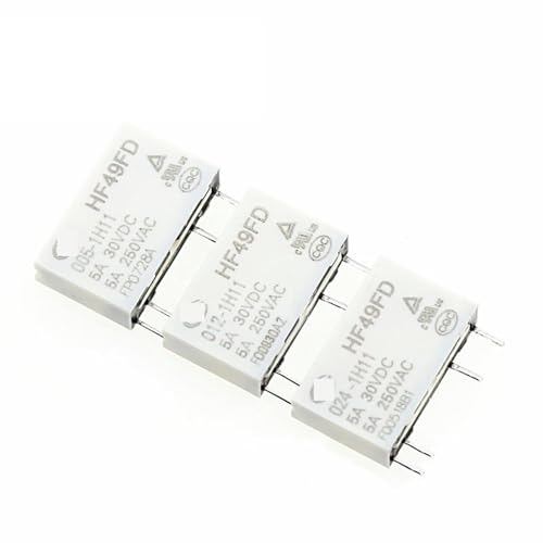 Relé HF49FD-024-1H11 de potencia interruptor de 4 pines 5A250V mini relés de circuito impreso PCB 2