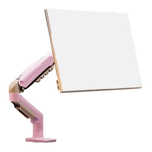 Bras robotisé rotatif rose support d'écran orientable de bureau