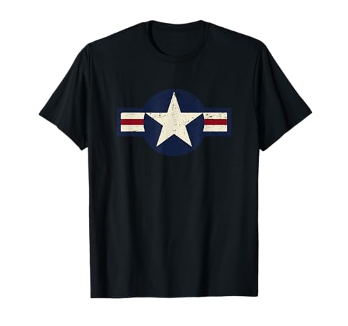 Vintage 1947 to present Style US Military Aviation Roundel T-Shirt
