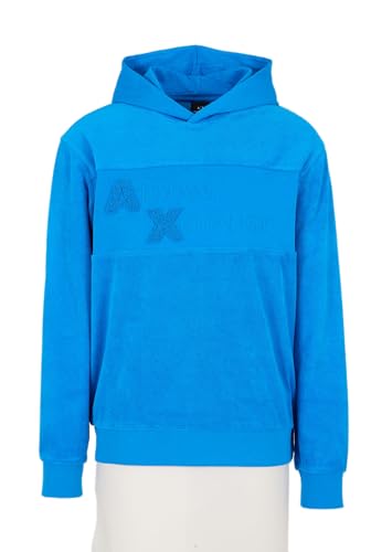 Armani Exchange Men's Terry Texture Pullover Hoodie Sweatshirt