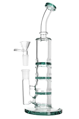 Heisenberg DUDE X3 Percolator Bong 27cm Schliff 14,5 (NS 14) Glasbong aus Borosilikatglas mit Honeycomb + Turbine… – Bild 4