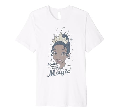 T-shirt Disney Tiana en coton premium respirant coupe moderne Make Your Own Magic