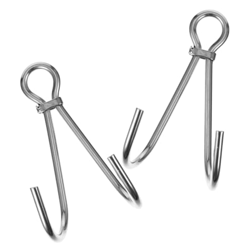 Parliky Practical Diving Double Hook Steel Diving Reef Hook Lightweight and Portable for Underwater Exploration