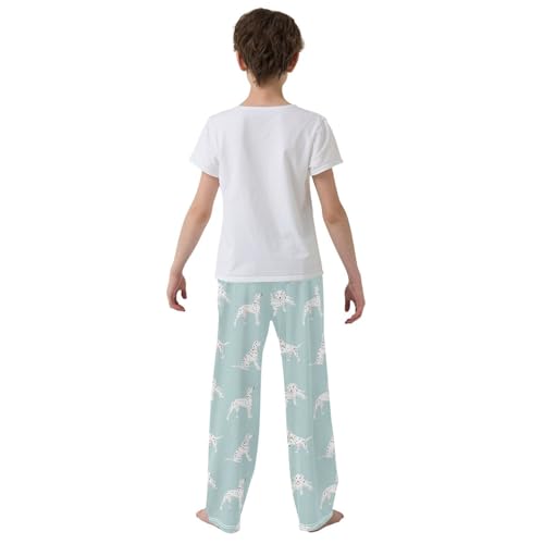 Boys' Pants Spotted White Black Dogs Long Bottoms Jogger Pants Elastic Waist Trousers with Pockets S-XL3