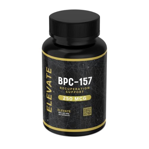 Elevate Supplements BPC 157 ARG, 60 Capsules | Accelerated Muscle & Tissue Recovery Peptide Supplement | Boosts Tendon, Ligament & Nerve Healing with No Injections | Supports Gut, Organ & Skin Health