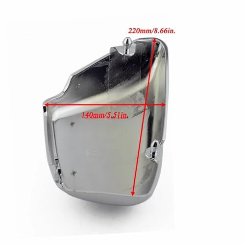 Cache batterie moto chromé premium pour Virago VX750 et VX1100 protection de carénage