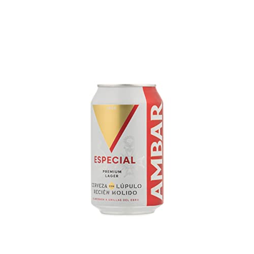 AMBAR cerveza especial lata 33 cl