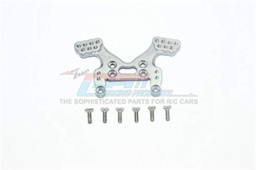 GPM RACING X-Rider 1/8 Flamingo RC Tricycle Aluminum Adjustable Rear Shock Tower - 1Pc Set Gray Silver