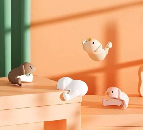 Image of 8PCS Desk Edge Cushion -Rubber Bumpers - Baby Proof Corner Covers for Furniture Baby Proof Corners and Edges - Baby Safety Corner Guards Cute Cartoon Design Anti-Collision Protection for Added Fun