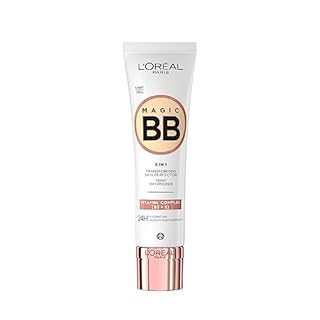 L'Oréal Paris Magic BB Cream with SPF 20, 5-in-1 Skin Tint with Vitamin B5 and Vitamin E, Lightweight Hydrating Formula Adapts to Skin Tone for a Natural Glowy Finish, 30 ml, Shade: 02 Light