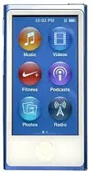 Apple iPod Nano 16GB azul 7ª geração embalado em caixa branca simples