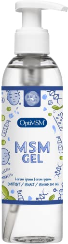Kala Health - OptiMSM® Haut und Gesicht - MSM Gel - Lotion - 200 ml Balsam - Enthält MSM (Methylsulfonylmethan) - MSM salbe Stärkt, beruhigt und steigert die Regenerationsfähigkeit Ihrer Haut Cover