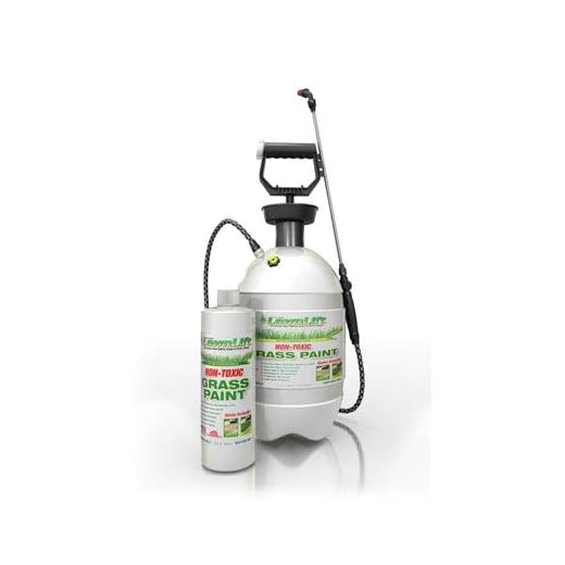 LawnLift Grass Paint Kit (Includes Professional 1 Gallon Sprayer & 32oz. Ultra Concentrated Grass Paint Bottle= 2.75 Gallons Usable Product and covers up to 1,000 square feet.