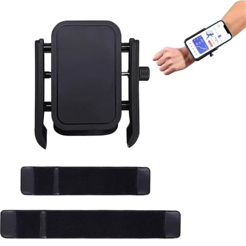 Image of Leeneen360°Rotatable Universal Sports Wristband Phone Holder.Black Running Armband for Hiking Biking Walking,Fits All 4-6.7 Inch Smartphones
