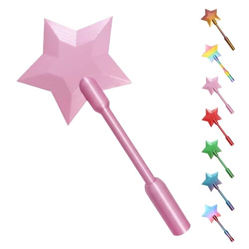 ComedyKing Kreditkarten Zauber Stab 2026 Nue Wand Tap to Pay 35 6x9 5x2 5cm Zahlungsstab Bezahl Zaubersta-b 3D Print Bezahl Zauberstäbe Sterndesign Lustige Cardholder Kreditkartenhalter (Rosa)
