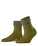 Burlington Plymouth, Calcetines Mujer, Lana, Verde (Cactus 7186), 36-41 (pack de 1)