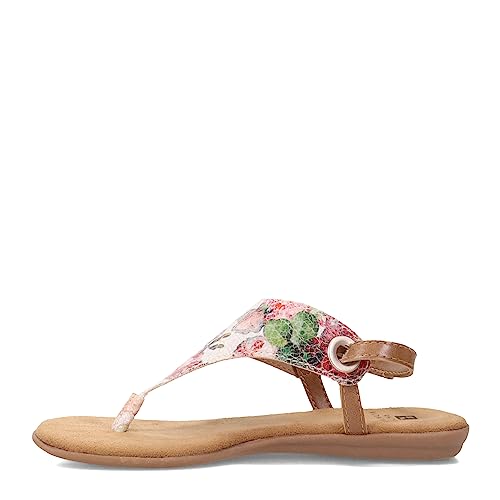 White Mountain Shoes London Women's Sandal, White/Floral/Smooth, 7 M #TOP9