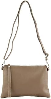 modamoda de - T186 - ital. Clutch Umhängetasche Leder Medium